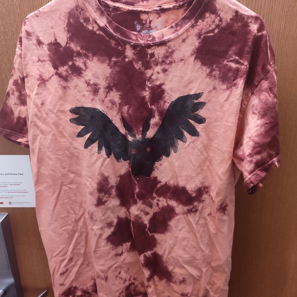 Mothman tie-dye graphic tee